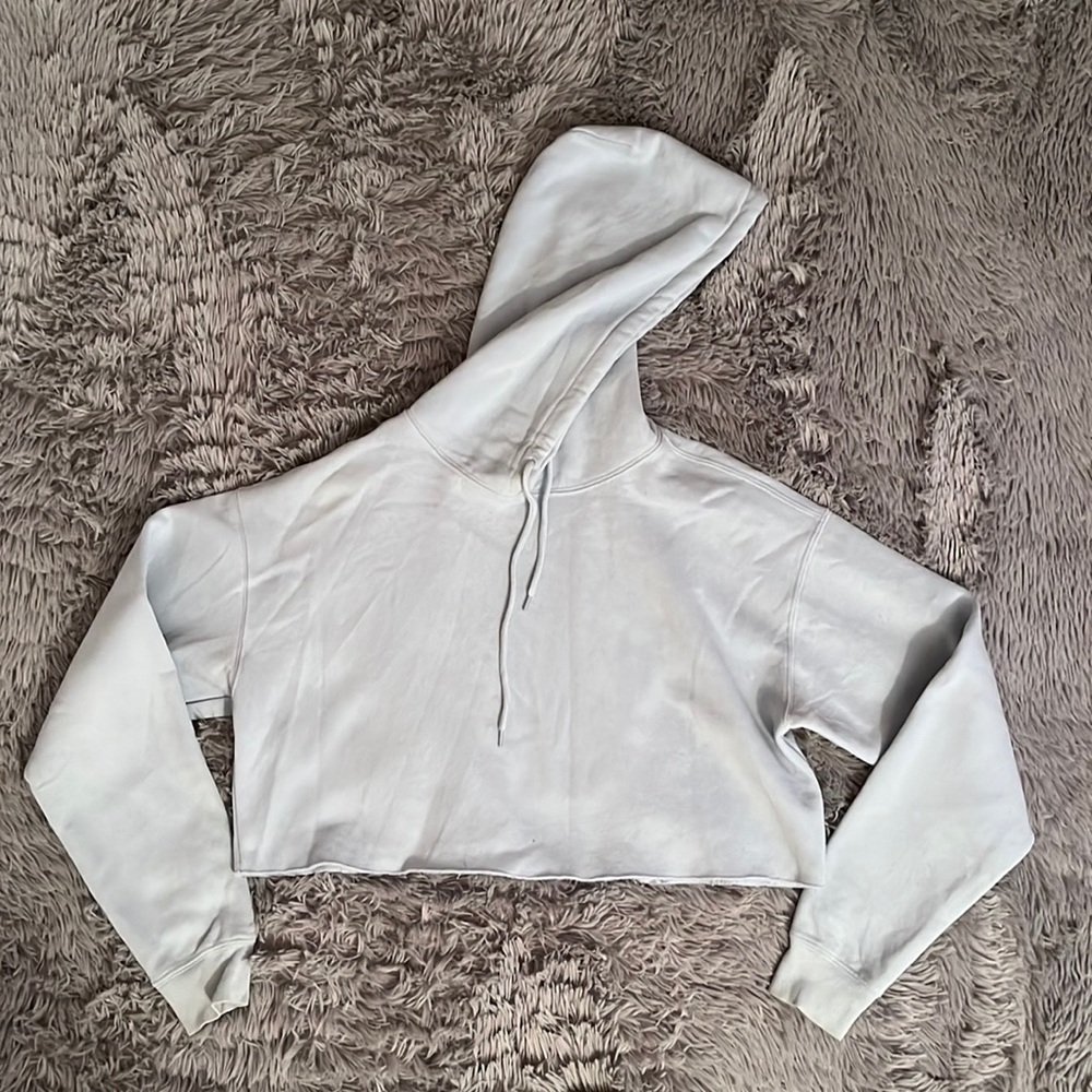 Urban outfitters baby blue cropped hoodie size S